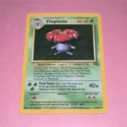 Pokemon Vileplume Holo Rare 80 HP Jungle Unlimited 15/64 Wizards 1999 English - Image 1
