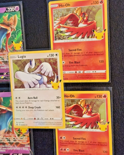 5x Pokemon TCG Celebrations Lot ( Holo Rare Zacian V Ho-oh & Lugia Stamped ) - Image 3