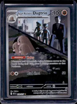 2026 Pokemon Ascended Heroes Team Rocket's Dugtrio Illustration Rare #239/217 - Image 1