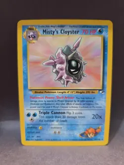 Pokemon TCG Misty's Cloyster Gym Heroes 29/132 Rare WOTC - Image 1