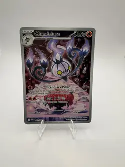 2025 Pokemon White Flare Chandelure Illustration Rare #103/086 - Image 1