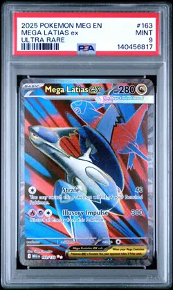 2025 POKEMON MEG EN-MEGA EVOLUTION ULTRA RARE #163 MEGA LATIAS EX PSA 9 - Image 1