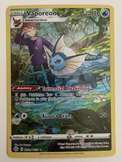 Vaporeon TG02/TG30 Pokemon TCG Brilliant Stars Trainer Gallery Holo LP - Image 1
