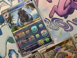 Pokemon Black Bolt White Flare Pokeball Holo Lot Of 8 Plus Carracosta Masterball - Image 2