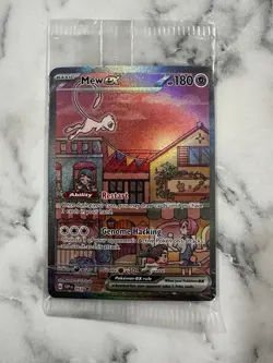Mew ex SVP 053 Pokemon TCG Scarlet Violet 151 Black Star Promo Full Art SEALED - Image 1