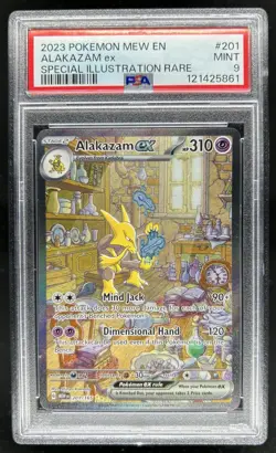 2023 Pokemon SV 151 Alakazam ex #201/165 PSA 9 - Image 1