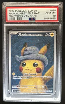2023-25 Pokemon SV Black Star Promos - SVP EN Pikachu #085 PSA 10 - Image 1