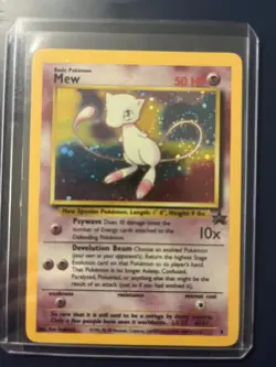 Mew 09/53 Wotc Black Star Promo Holo Rare Pokemon LP - Image 1