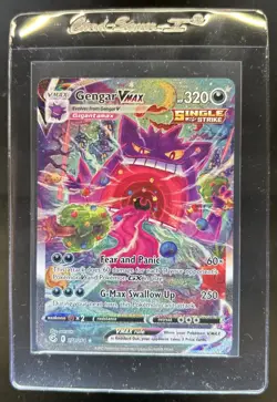 2021 Pokemon SWSH Fusion Strike Gengar VM Vmax Secret Rare #271/264 - Image 1