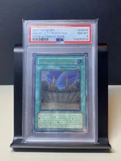 Yu-Gi-Oh! TCG Ancient City Rainbow Ruins FOTB-EN045 Unlimited Ultimate PSA 8 - Image 1