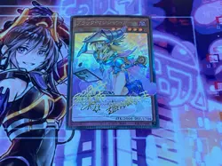 Dark Magician Girl Yugioh Waifu Card Holo Foil Anime Collector Rare Signature NM - Image 1