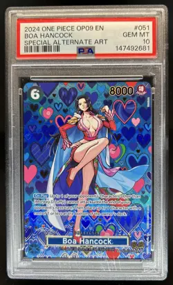 2024 One Piece Boa Hancock Special Alternative Art Alt #OP07-051 PSA 10 - Image 1