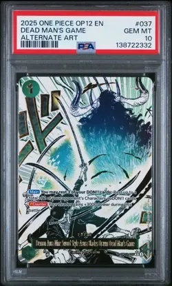 2025 ONE PIECE NINE-SWORD STYLE ASURA BLADES DRAWN DEAD MAN'S GAME PSA 10 - Image 1