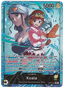 One Piece CCG Koala Alt Art Leader Legacy of the Master OP12-081 - Image 1