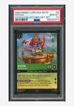 Disney Lorcana PSA 10 Stitch Promo 2023 8/P2 Collector's Gift Set English - Image 1