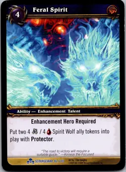 Feral Spirit 86/270 - ScourgeWar - World of Warcraft TCG - Image 1