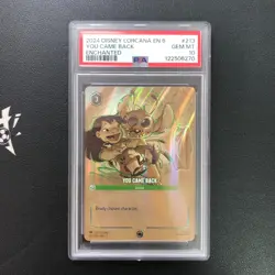 2024 Disney Lorcana EN 6 Azurite Sea 213/204 You Came Back Enchanted PSA 10 - Image 1