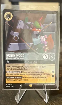 Disney Lorcana TCG Robin Hood-Champion of Sherwood 190/204 Card - Image 3