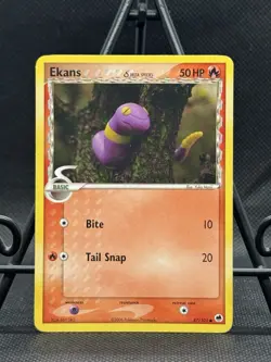 Ekans Pokemon TCG 2006 (Dragon Frontiers ) Non Holo Vintage Card # 47/101 - Image 1