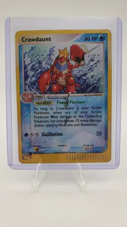 Pokemon TCG Crawdaunt Dragon Holo Rare Card 3/97 HP (Damaged) - Image 3