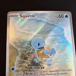 Pokemon TCG Squirtle 170/165 Sv: Scarlet & Violet 151 Illustration Rare Card NM - Image 4