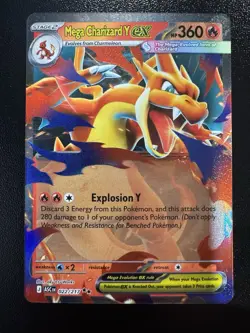 Mega Charizard Y ex - 022/217 Ascended Heroes Pokemon TCG Holo Double Rare Card - Image 1