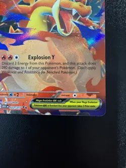 Mega Charizard Y ex - 022/217 Ascended Heroes Pokemon TCG Holo Double Rare Card - Image 5