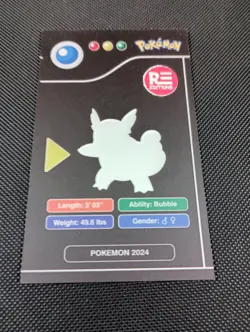 2024 POKEMON POKEDEX BLACK Edition Card #008 Wartortle Peru US Seller - Image 4