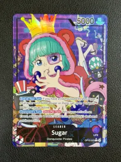 SUGAR OP10-003 Parallel Alt Art Leader Royal Blood One Piece Card Game English - Image 1