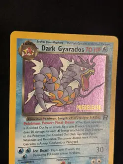 Dark Gyarados (Prerelease) 8/82 WoTC Promo INKED DMG Pokemon Card - Image 3