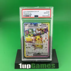 PSA 10 Pikachu ex SR 122/106 Super Electric Breaker sv8 Pokemon Card Japanese - Image 1