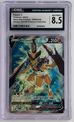 Kleavor V SWSH248 SWSH: Sword & Shield Promo Cards Holo Full Art CGC 8.5 - Image 1