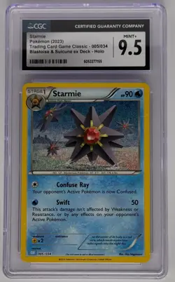 Starmie 2023 005/034 trading card game classic CGC 9.5 - Image 1