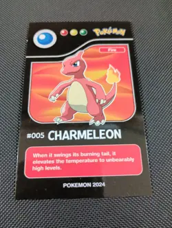 2024 POKEMON POKEDEX BLACK Edition Card #005 Charmeleon Peru US Seller - Image 1
