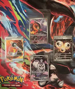 Lot of 4 Pokemon Mega Evolutions/Phantasmal Flames Cards 117,124,145 w/promo 22 - Image 1