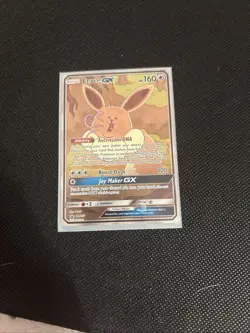 2019 Pokemon SM Black Star Promo Eevee GX #SM233 trading card. - Image 1