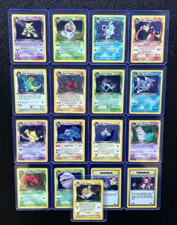 100% Complete 1st Edition Team Rocket Set 83/82 WoTC Vintage Holo Pokemon Cards - Image 1
