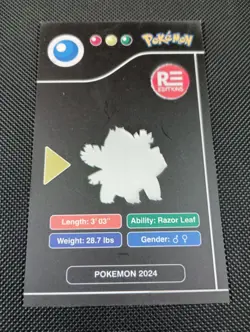 2024 POKEMON POKEDEX BLACK Edition Card #002 Ivysaur Peru US Seller - Image 2