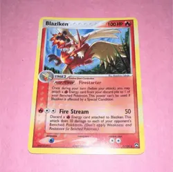 Pokemon Blaziken Holo Rare 100 HP EX Power Keepers 5/108 Nintendo 2007 Card - Image 1