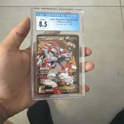 Pokemon Groudon EX Team Magma's Full Art Card Near Mint Condition 15/34 8.5 - Image 3