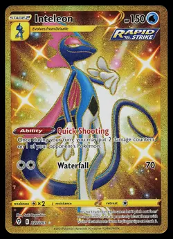 Pokemon Card - Inteleon Evolving Skies 227/203 Secret Rare - Image 1