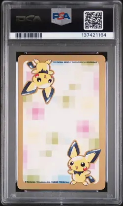 2000 POKEMON GOLD VERSION PART 2 PLAYING CARDS 10 OF CLUBS #181 AMPHAROS PSA 10 - Image 2