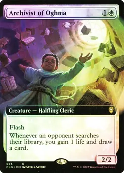 Archivist of Oghma FOIL EXTENDED - 553 - Rare - Commander Legends CLB MTG - Image 1