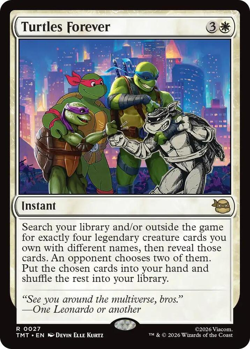 MTG magic 1x Turtles Forever (M/NM) Teenage Mutant Ninja Turtles - Image 1