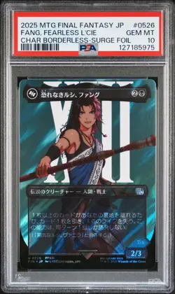 2025 MTG JPN FINAL FANTASY #0526 FANG, FEARLESS L'CIE PSA 10 - Image 1