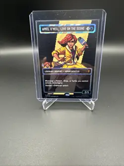 Teenage Mutant Ninja Turtles April O'Neil, Live on the Scene (0084 Foil Rare) - Image 1