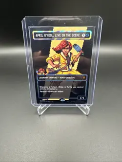 Teenage Mutant Ninja Turtles April O'Neil, Live on the Scene (0084 Foil Rare) - Image 2