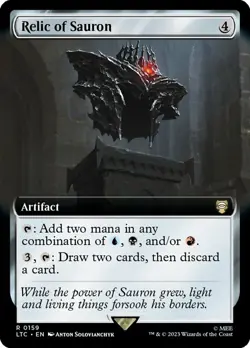 1x Relic of Sauron - Extended Art Light Play MTG Magic - Kid Icarus - - Image 1