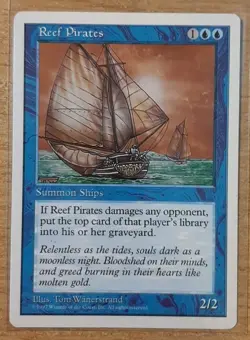 1997 MAGIC THE GATHERING 5TH EDITION REEF PIRATES TD25 - Image 1