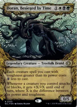 Doran, Besieged by Time FOIL SHOWCASE Lorwyn Eclipsed Magic MTG NM - Image 1